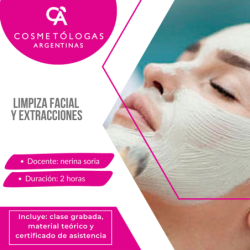 Capacitacion Grabada: Limpieza facial y extracciones